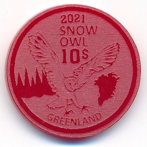 Greenland., 10 долларов, 