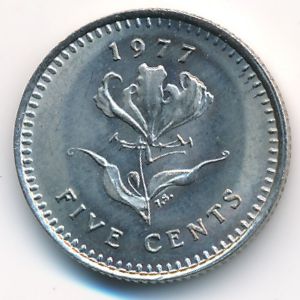 Родезия, 5 центов (1977 г.)