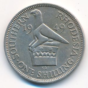 Southern Rhodesia, 1 shilling, 1949