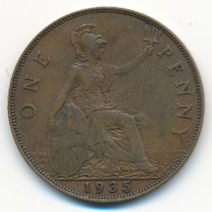 Great Britain, 1 penny, 1935