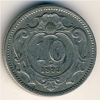 Австрия, 10 геллеров (1892–1911 г.)
