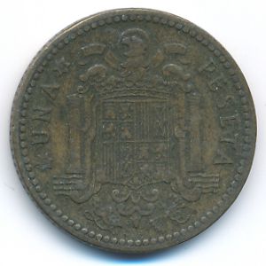 Spain, 1 peseta, 1947