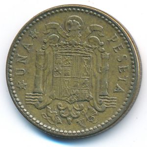 Spain, 1 peseta, 1953