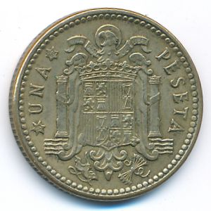 Spain, 1 peseta, 1953