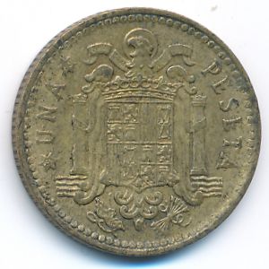 Spain, 1 peseta, 1963