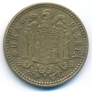 Spain, 1 peseta, 1963