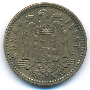 Spain, 1 peseta, 1963