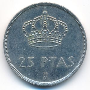 Испания, 25 песет (1984 г.)