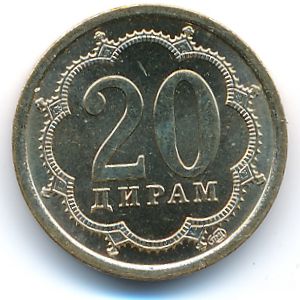 Tajikistan, 20 drams, 2006
