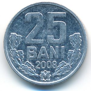 Молдавия, 25 бани (2008 г.)