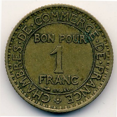 France, 1 franc, 1920–1927