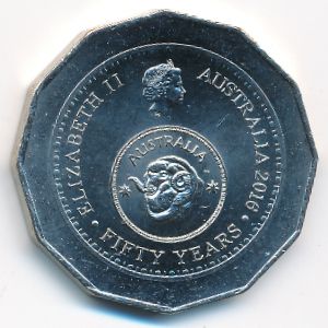 Australia, 50 cents, 2016