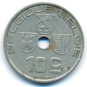 Бельгия, 10 сентим (1938 г.)