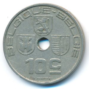 Бельгия, 10 сентим (1938 г.)