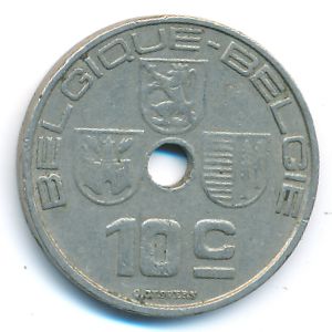 Бельгия, 10 сентим (1938 г.)