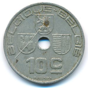 Бельгия, 10 сентим (1938 г.)