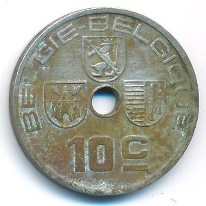 Бельгия, 10 сентим (1939 г.)