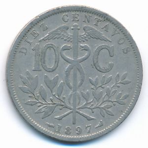 Bolivia, 10 centavos, 1897