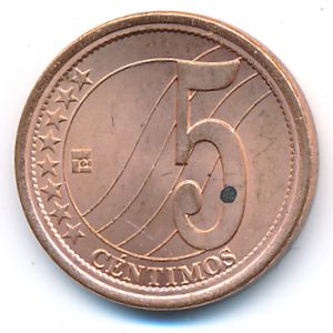Venezuela, 5 centimos, 2007
