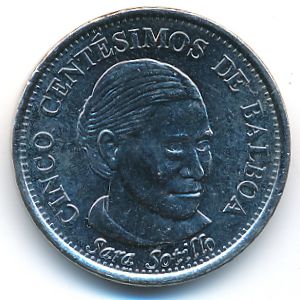 Panama, 5 centesimos, 2019