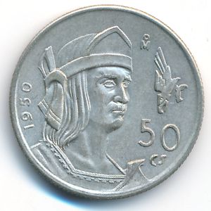 Mexico, 50 centavos, 1950–1951