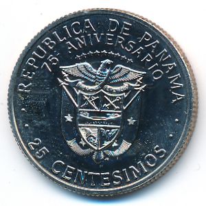 Panama, 25 centesimos, 1978