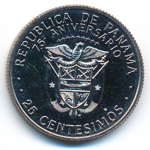 Panama, 25 centesimos, 1978