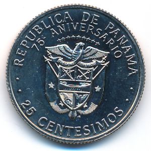 Panama, 25 centesimos, 1978