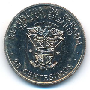 Panama, 25 centesimos, 1978