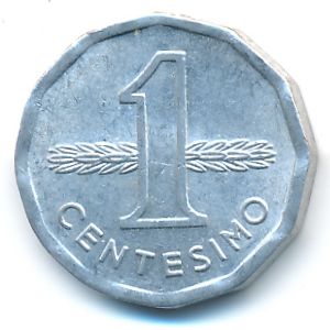 Uruguay, 1 centesimo, 1977