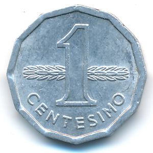 Uruguay, 1 centesimo, 1977