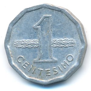 Uruguay, 1 centesimo, 1977