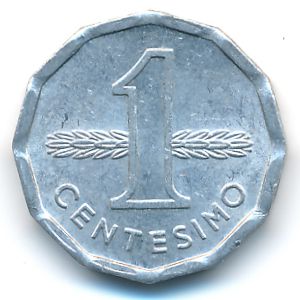 Uruguay, 1 centesimo, 1977