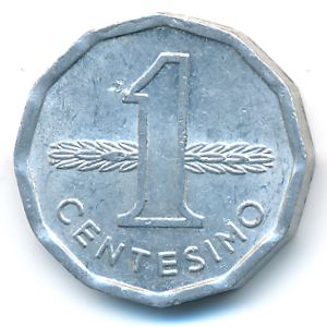 Uruguay, 1 centesimo, 1977