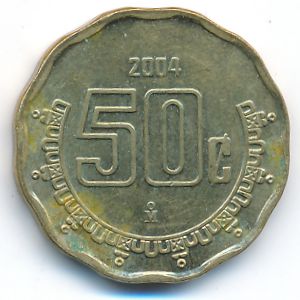 Мексика, 50 сентаво (2004 г.)