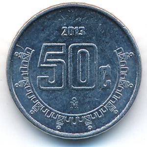 Mexico, 50 centavos, 2013