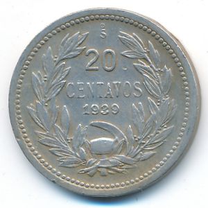 Чили, 20 сентаво (1939 г.)