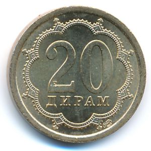 Tajikistan, 20 drams, 2006