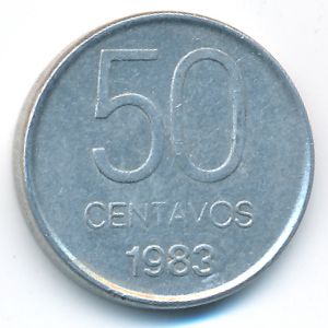 Аргентина, 50 сентаво (1983 г.)