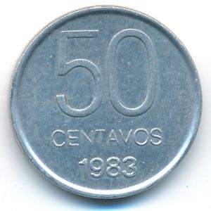 Аргентина, 50 сентаво (1983 г.)