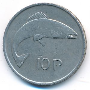 Ирландия, 10 пенсов (1975 г.)