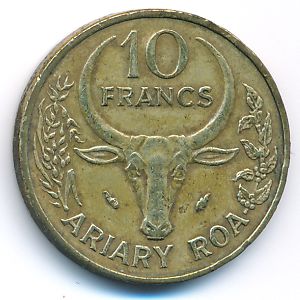 Мадагаскар, 10 франков (1981 г.)