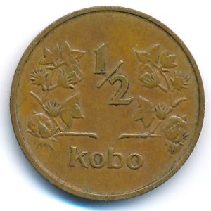 Nigeria, 1/2 kobo, 1973