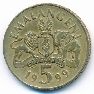 Свазиленд, 5 эмалангени (1999 г.)