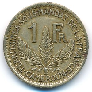 Cameroon, 1 franc, 1926