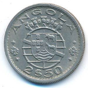 Angola, 2,5 escudos, 1969