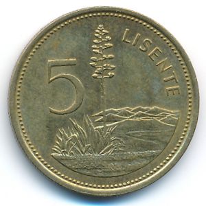 Lesotho, 5 lisente, 1979