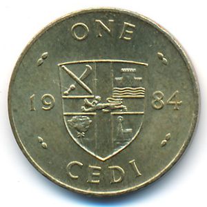 Ghana, 1 cedi, 1984