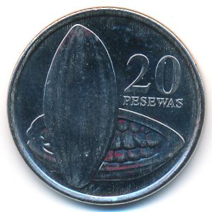 Ghana, 20 pesewas, 2016