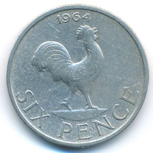 Malawi, 6 pence, 1964